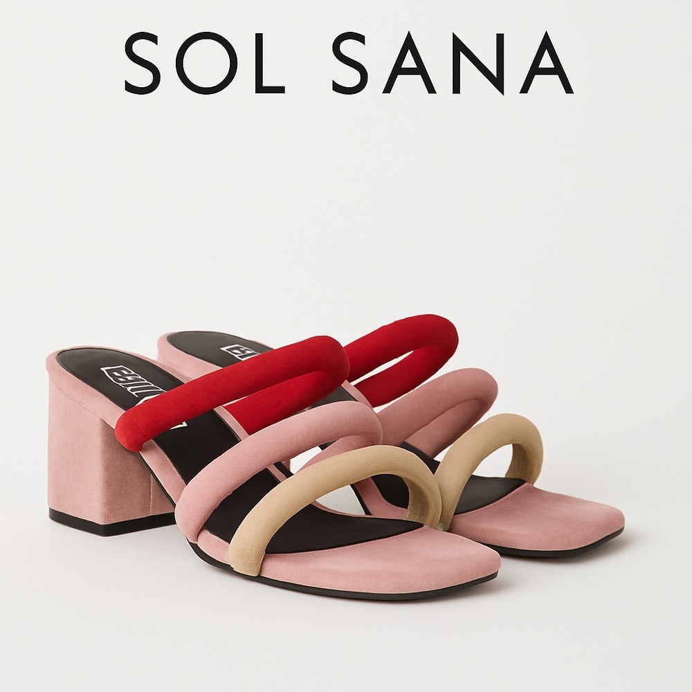 Sol Sana Holt Tubular Block Heel Mules